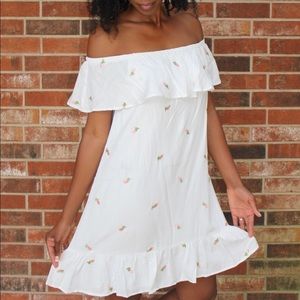 White Off the Shoulder Dress